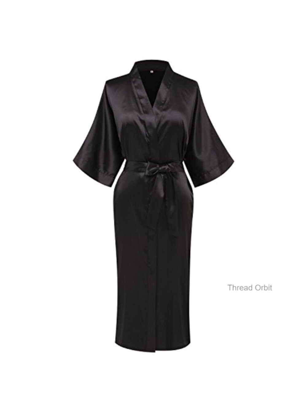 Satin Kimono Robe Long Silky Bathrobe Sleepwear Wedding Party Bridesmaid